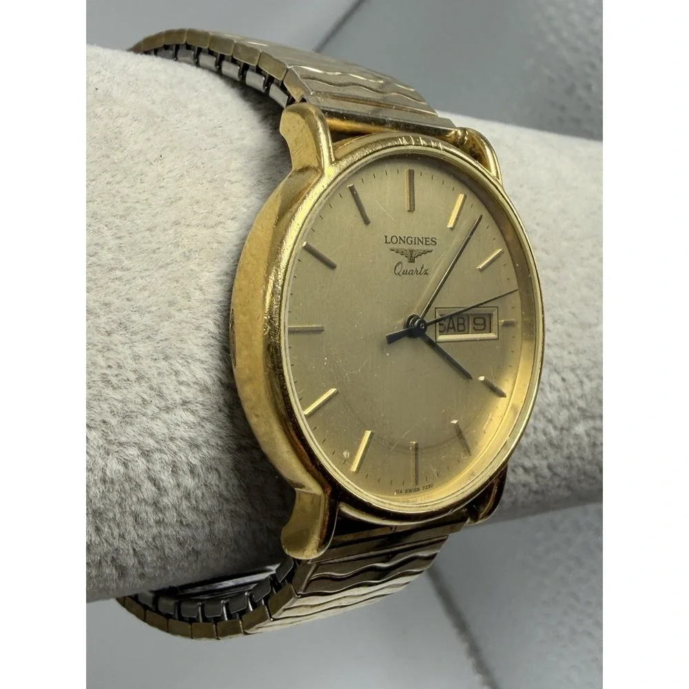 Longines 114 7250 New Battery Mens Swiss Watch 33MM 6.75
